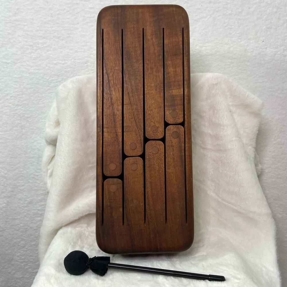 8 Note Wooden 8 Tongue drum with stick/ mallet